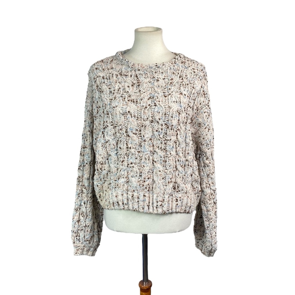 Woman’s Jessica Simpson confetti open knit sweater size L
